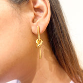 Knot Line Earrings